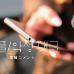 韓国語「悪質コメント」とは?"악플/악성 댓글"