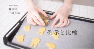 韓国語の例示「~する/したように」-는/(으)ㄴ 것처럼